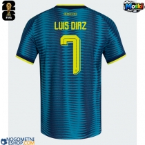 Moški Nogometni dresi Kolumbija Luis Diaz #7 Gostujoči SP 2026 Kratek Rokav